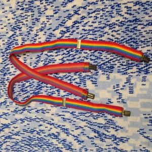 Vintage rainbow suspenders